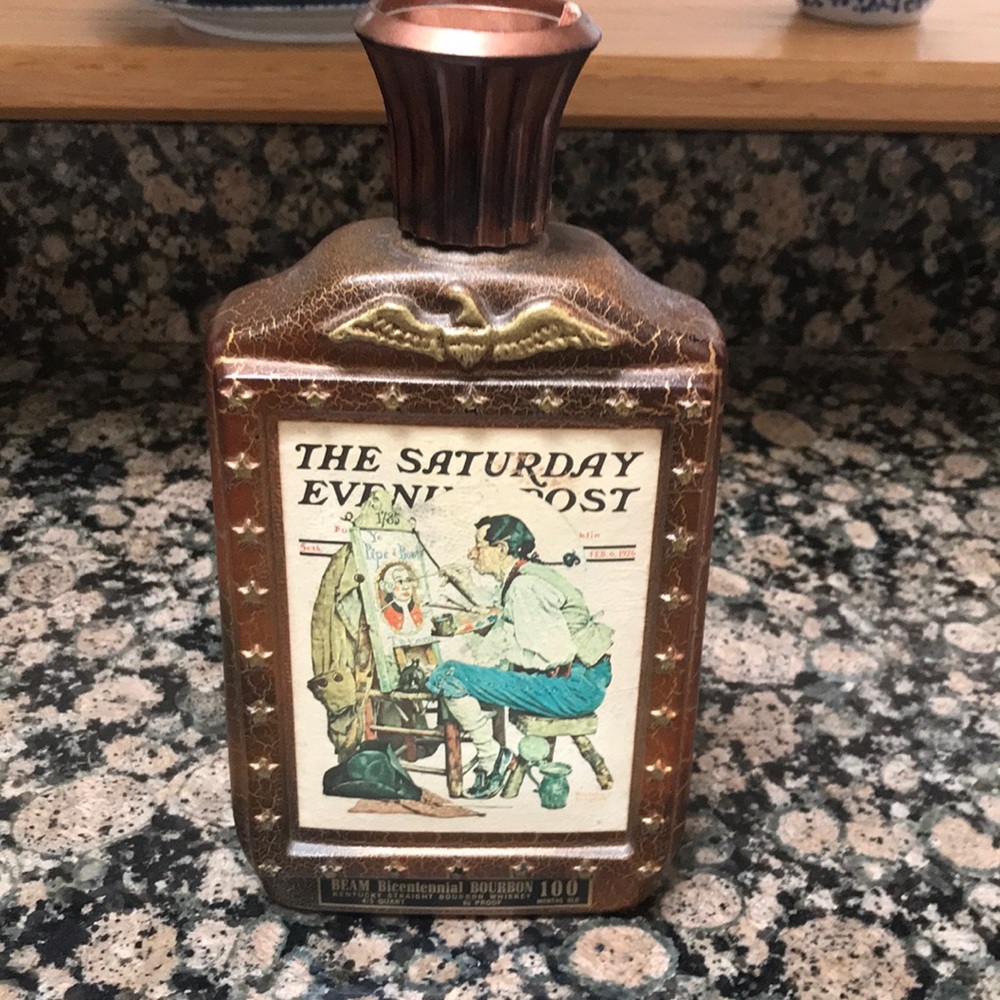 Saturday Evening Post Jim Beam bottle
